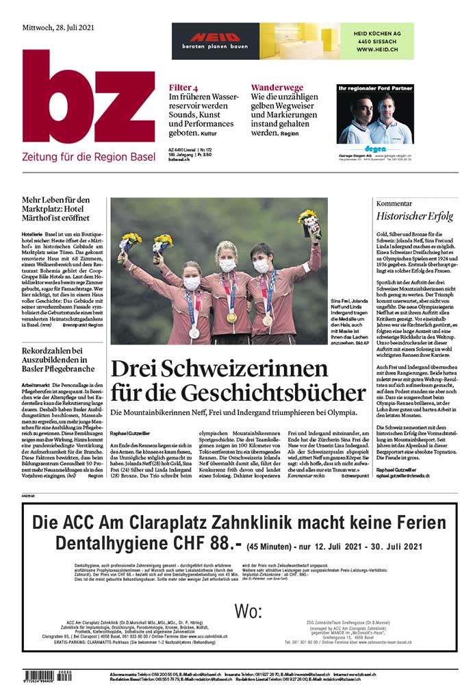 2021-07-28: Zeitung für Region Basel