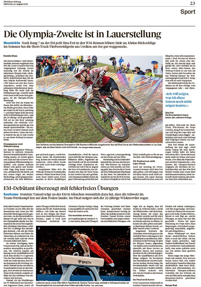 2022-08-24: Zürichsee-Zeitung